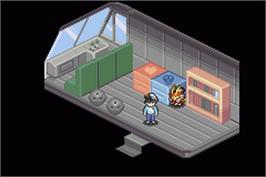 In game image of Baseball on the Nintendo Game Boy Advance.