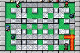 In game image of Bomberman Tournament on the Nintendo Game Boy Advance.