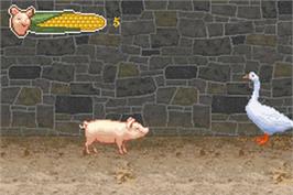 In game image of Charlotte's Web on the Nintendo Game Boy Advance.