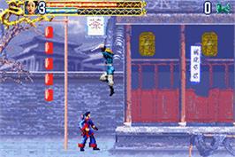 In game image of Crouching Tiger, Hidden Dragon on the Nintendo Game Boy Advance.