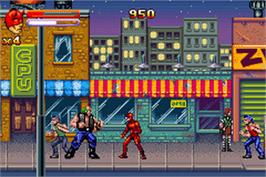 In game image of Daredevil on the Nintendo Game Boy Advance.