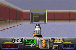 In game image of Dark Arena on the Nintendo Game Boy Advance.