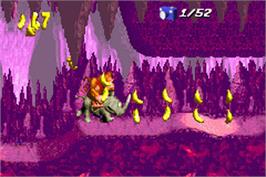 In game image of Donkey Kong Country on the Nintendo Game Boy Advance.