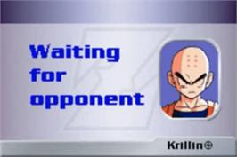 In game image of Dragonball Z Collectible Card Game on the Nintendo Game Boy Advance.