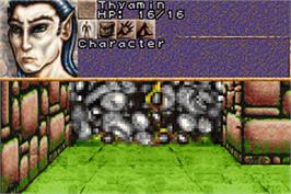 In game image of Dungeons & Dragons: Eye of the Beholder on the Nintendo Game Boy Advance.