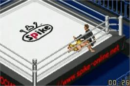 In game image of Fire Pro Wrestling on the Nintendo Game Boy Advance.