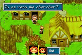 In game image of Golden Sun: The Lost Age on the Nintendo Game Boy Advance.