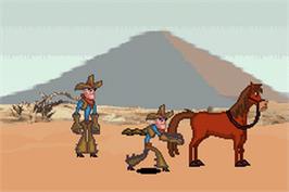 In game image of Home on the Range on the Nintendo Game Boy Advance.