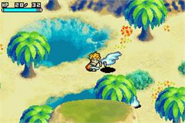 In game image of Jumping Doduo on the Nintendo Game Boy Advance.