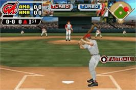In game image of MLB SlugFest 20-04 on the Nintendo Game Boy Advance.