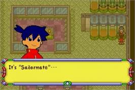 In game image of MedaBots: Metabee Version on the Nintendo Game Boy Advance.