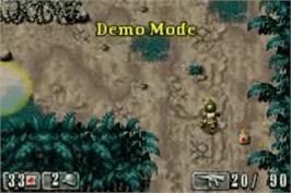 In game image of Medal of Honor: Infiltrator on the Nintendo Game Boy Advance.