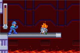 In game image of Mega Man & Bass on the Nintendo Game Boy Advance.