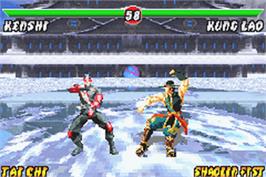 In game image of Mortal Kombat: Deadly Alliance on the Nintendo Game Boy Advance.