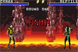 In game image of Mortal Kombat Advance on the Nintendo Game Boy Advance.