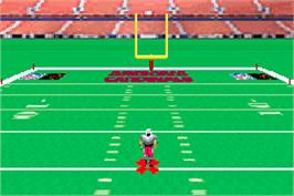 In game image of NFL Blitz 20-02 on the Nintendo Game Boy Advance.