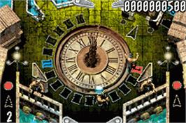 In game image of Pinball of the Dead on the Nintendo Game Boy Advance.