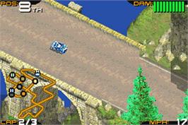 In game image of Racing Gears Advance on the Nintendo Game Boy Advance.