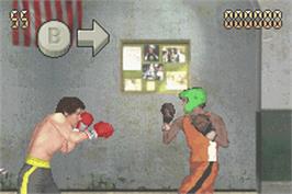 In game image of Rocky on the Nintendo Game Boy Advance.