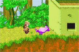 In game image of Sabre Wulf on the Nintendo Game Boy Advance.