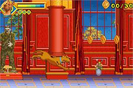 In game image of Scooby Doo 2: Monsters Unleashed on the Nintendo Game Boy Advance.
