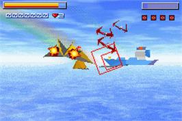 In game image of Star X on the Nintendo Game Boy Advance.