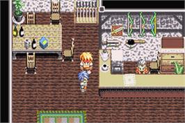 In game image of Tales of Phantasia on the Nintendo Game Boy Advance.
