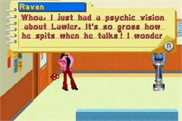 In game image of That's So Raven on the Nintendo Game Boy Advance.
