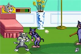 In game image of Tom and Jerry: The Magic Ring on the Nintendo Game Boy Advance.