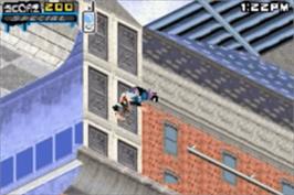 In game image of Tony Hawk's Underground 2 on the Nintendo Game Boy Advance.