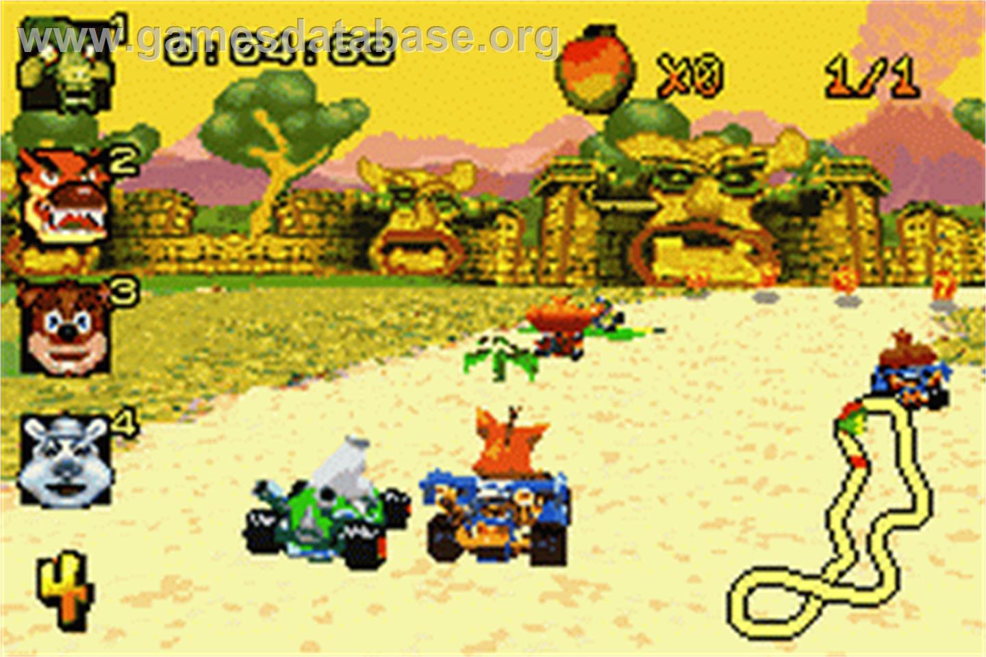 Crash Nitro Kart - Nintendo Game Boy Advance - Artwork - In Game