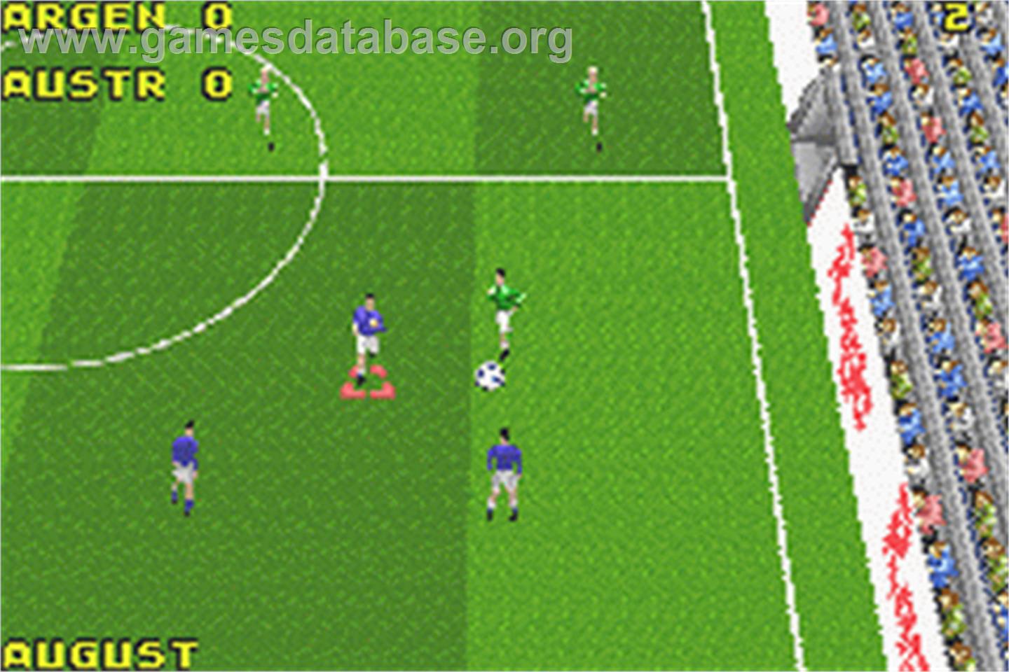 David Beckham Soccer - Nintendo Game Boy Advance - Artwork - In Game
