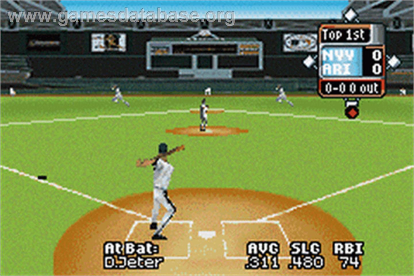 High Heat Major League Baseball 2003 - Nintendo Game Boy Advance - Artwork - In Game