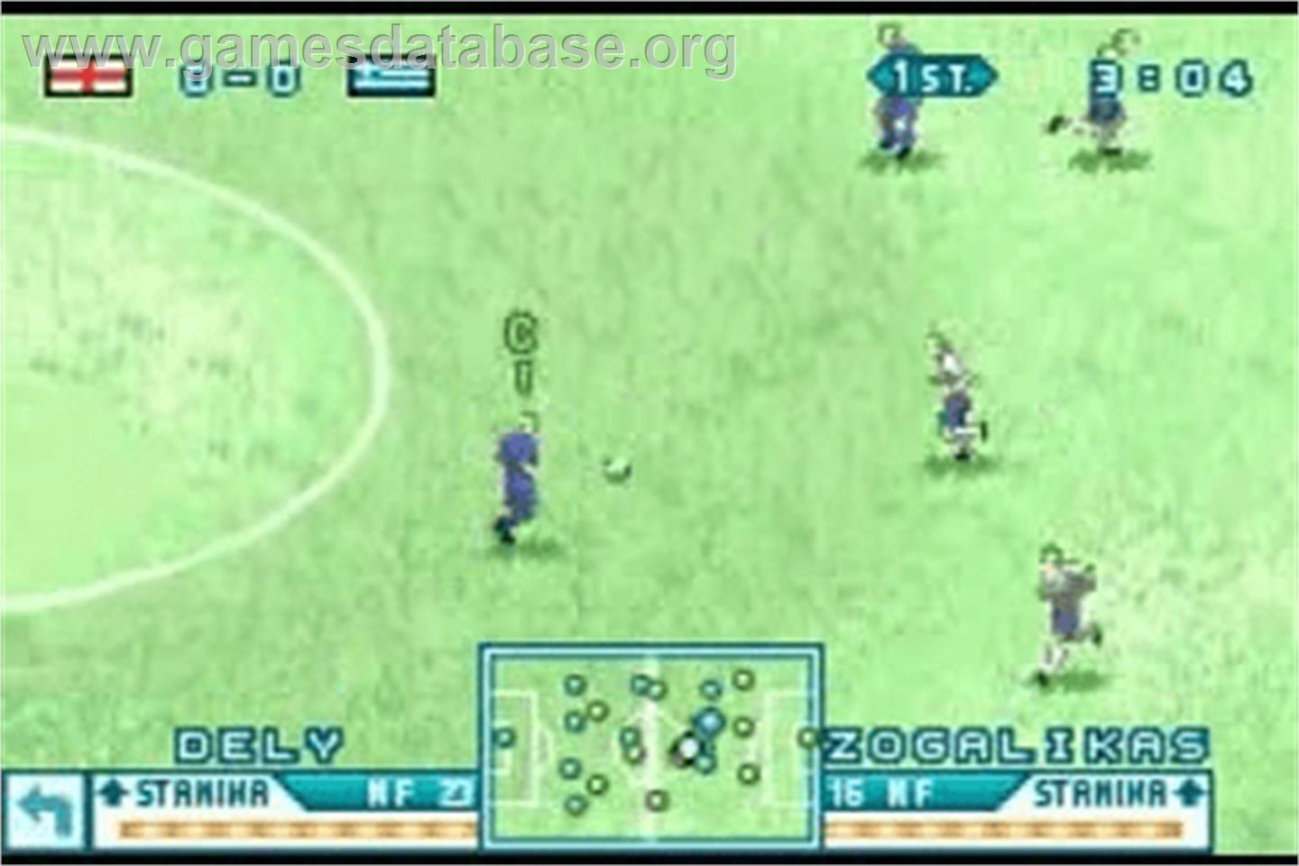 International Superstar Soccer Advance - Nintendo Game Boy Advance - Artwork - In Game