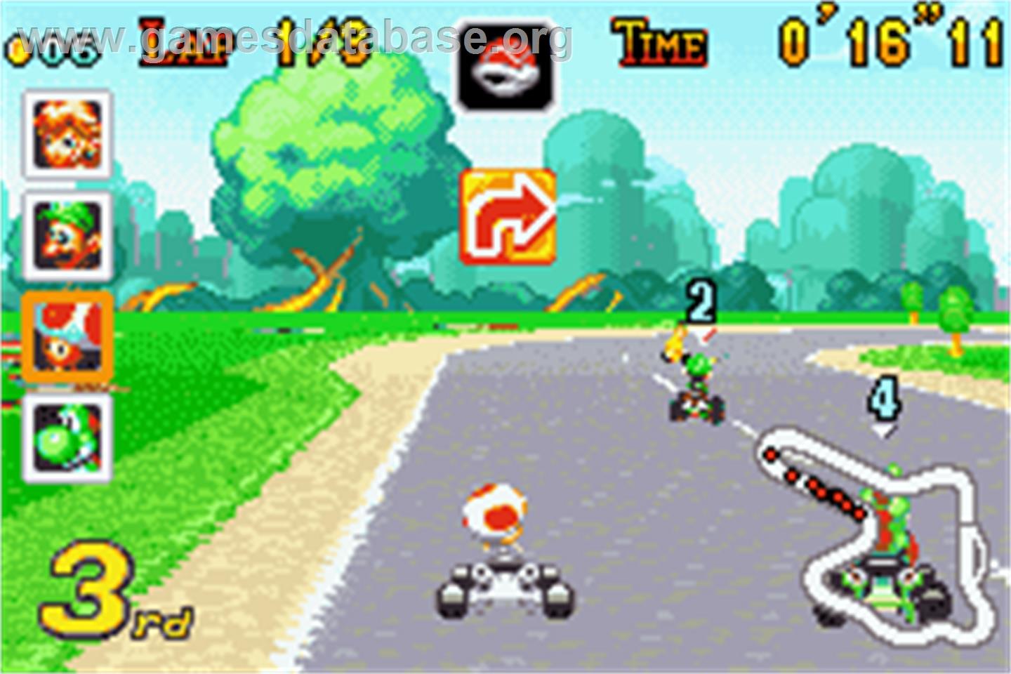 Mario Kart Super Circuit - Nintendo Game Boy Advance - Artwork - In Game