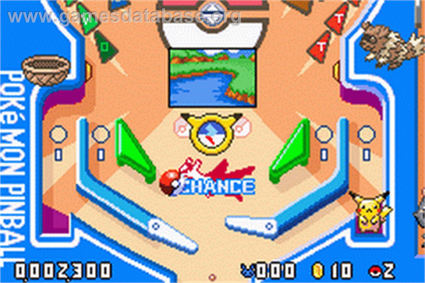 Pokemon Pinball: Ruby & Sapphire - Nintendo Game Boy Advance - Artwork - In Game