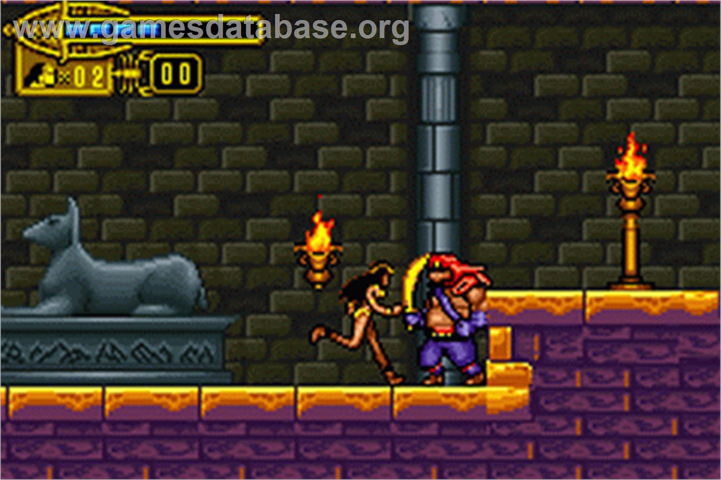 Scorpion King: Sword of Osiris - Nintendo Game Boy Advance - Artwork - In Game
