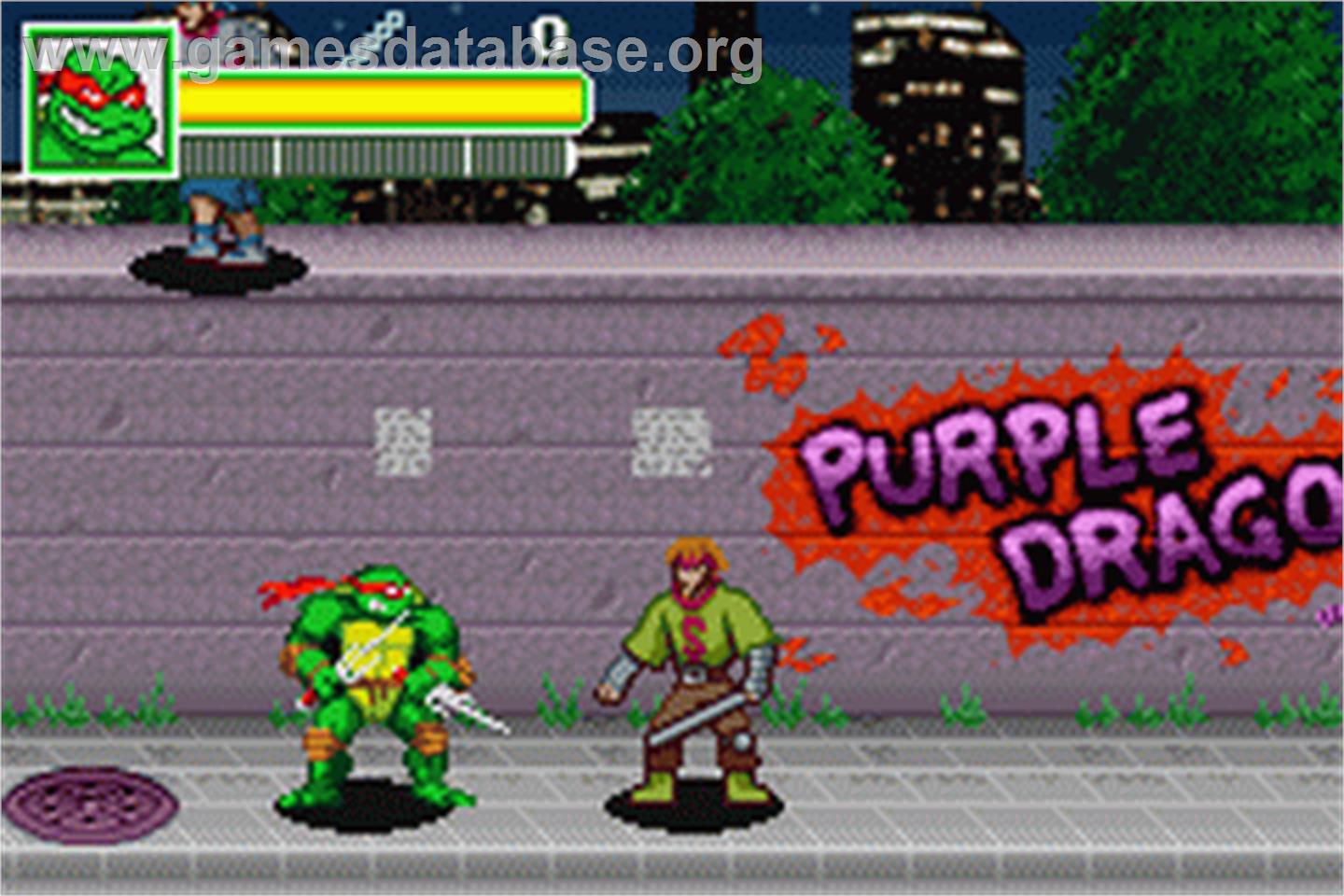 Teenage Mutant Ninja Turtles - Nintendo Game Boy Advance - Artwork - In Game