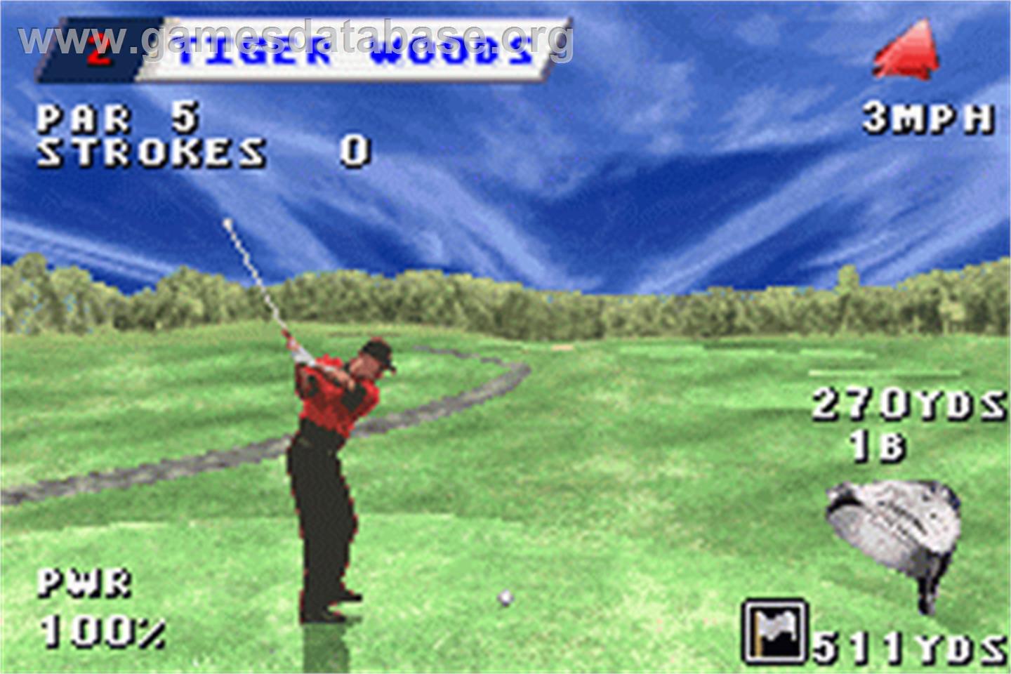 Tiger Woods PGA Tour Golf - Nintendo Game Boy Advance - Artwork - In Game