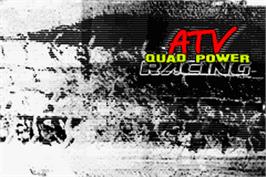 Title screen of ATV: Quad Power Racing on the Nintendo Game Boy Advance.