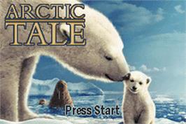 Title screen of Arctic Tale on the Nintendo Game Boy Advance.