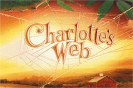Title screen of Charlotte's Web on the Nintendo Game Boy Advance.