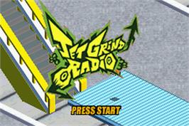 Title screen of Jet Grind Radio on the Nintendo Game Boy Advance.