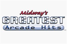 Title screen of Midway's Greatest Arcade Hits on the Nintendo Game Boy Advance.