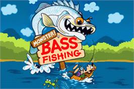 Title screen of Monster! Bass Fishing on the Nintendo Game Boy Advance.