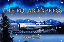 Title screen of Polar Express on the Nintendo Game Boy Advance.