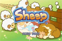 Title screen of Sheep on the Nintendo Game Boy Advance.