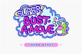 Title screen of Super Bust-A-Move on the Nintendo Game Boy Advance.