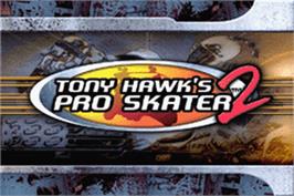 Title screen of Tony Hawk's Pro Skater 2 on the Nintendo Game Boy Advance.