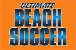 Title screen of Ultimate Beach Soccer on the Nintendo Game Boy Advance.